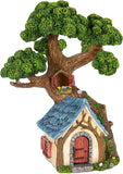 Mood Lab Fairy House - Fairy Garden Miniature Tree House - 8.5 Inch Tall Outdoor Decor for Fairies Figurines