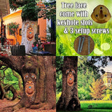 Tree Faces Decor Outdoor - Old Man Bird Feeder - Tree Hugger Garden Decoration - Yard Art Statues