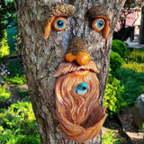 Tree Faces Decor Outdoor - Old Man Bird Feeder - Tree Hugger Garden Decoration - Yard Art Statues