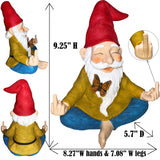 Garden Gnome House Zen finger gnome Fairy set Miniature Figurines Kit Accessories Mood Lab