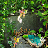 Fairy garden House set Miniature Pond and Bridge Figurines Kit Accessories Gnome Mood Lab