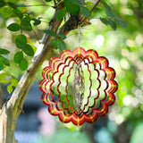 Mood Lab Wind Spinner - 12 Inch Yard Decoration - 3D Hummingbird Kinetic Garden Decor - Outdoor Hanging Metal Art