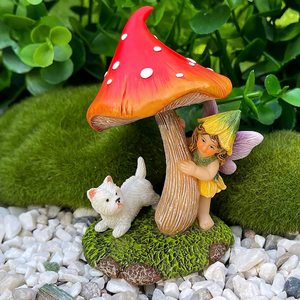 Fairy Garden Miniature Figurines and Accessories Hide and Seek Statu