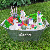 Miniature Unicorn Figurines Set - Funny Mini Statue Kit of 4 pcs - Unicorn Fairy Garden Accessories