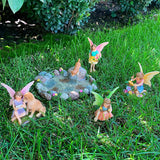 Fairy garden House set Miniature Figurines pond Kit Accessories Gnome Mood Lab