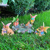Fairy garden House set Miniature Figurines pond Kit Accessories Gnome Mood Lab