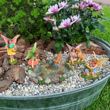 Fairy garden House set Miniature Figurines pond Kit Accessories Gnome Mood Lab