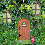 Fairy Garden Miniature Door and 2 Windows for Tree - Yard Decoration Accessories Set of 3 pcs