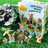 Fairy garden House set Miniature Figurines camping Kit Accessories Gnome Mood Lab