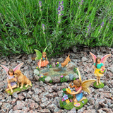 Fairy garden House set Miniature Figurines pond Kit Accessories Gnome Mood Lab