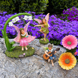 Fairy Garden - Dancing Swing Accessories Kit of 5 pcs - Miniature Garden Figurines Set