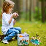 Fairy garden House set Miniature Pond and Bridge Figurines Kit Accessories Gnome Mood Lab