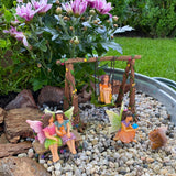 Fairy garden House set Miniature Swing Figurines Kit Accessories Gnome Mood Lab