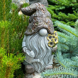 Garden Gnome - Key Hider Gnome Figurine - 9.25 Inch Lawn Statue - for Outdoor or House Decor