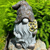 Garden Gnome - Key Hider Gnome Figurine - 9.25 Inch Lawn Statue - for Outdoor or House Decor