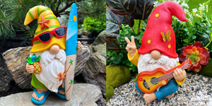 Mood Lab Set di 4 gnomi da giardinaggio in miniatura, set di 4 pezzi – 8,9 cm H da giardino e kit di accessori – decorazione per esterni o casa Mood Lab Set di 4 gnomi da giardinaggio in miniatura, set di 4 pezzi – 8,9 cm H da giardino e kit di accessori – decorazione per esterni o casa