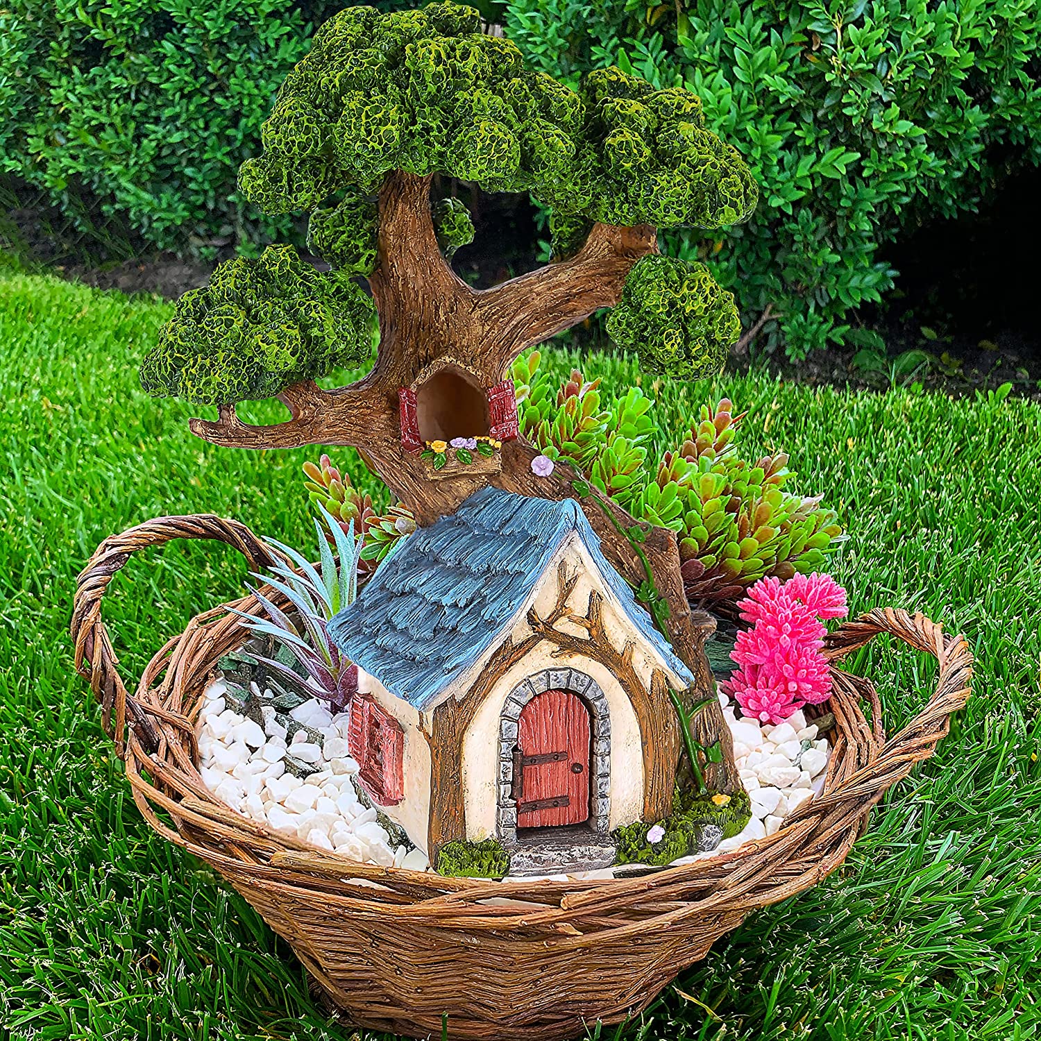fairy tent Fairy House - Fairy Garden Miniature Tree House