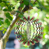 Mood Lab Wind Spinner - 12 Inch Yard Decoration - 3D Butterfly Kinetic Garden Decor - Outdoor Hanging Metal Art