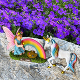 Fairy Garden - Unicorn Rainbow Set of 2 pcs - Miniature Figurines & Accessories Kit