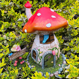 Fairy Garden Mushroom House Kit with Miniature Welcome Sign - Accessories Set of 2 pcs