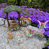 Fairy Garden - Miniature Figurines and Accessories Wishing Well Set of 5 pcs - Fairies Statue Kit