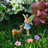 Fairy garden House set Miniature Figurines deer Kit Accessories Gnome Mood Lab